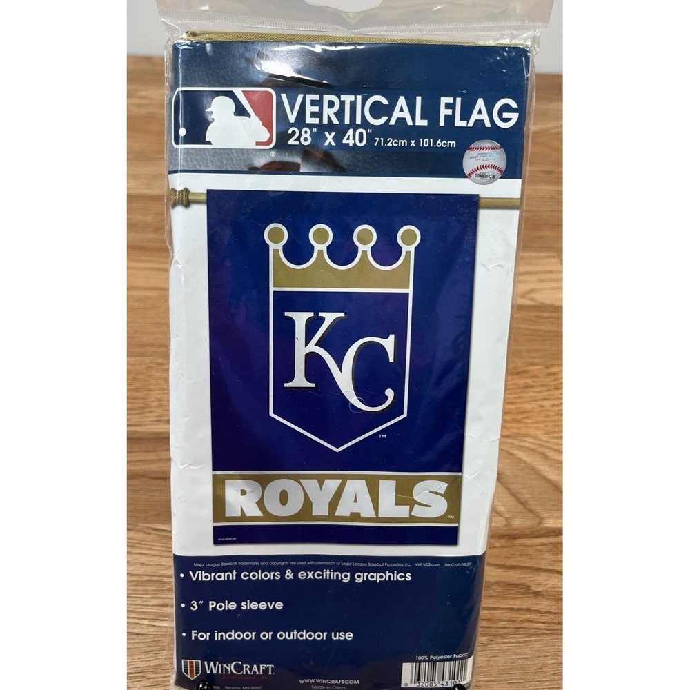 WinCraft Officially Licensed MLB Kansas City Royals Flag 28" x‎ 40" NEW